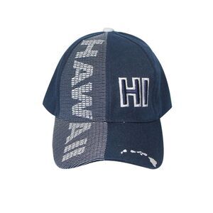 Hawaii Blue and White Cap Sport Adjustable New Island Hat Baseball